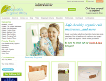 Tablet Screenshot of absolutelyorganicbaby.com